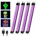 thumbnail image 1 of Barra de luz negra recargable Destlife, 10 W, 4600 mAh, paquete de 4, 1 of 8