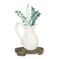 thumbnail image 3 of Price, Lucille 15x18 Black Modern Framed Museum Art Print Titled - Farmhouse Pitcher With Leaves, 3 of 5