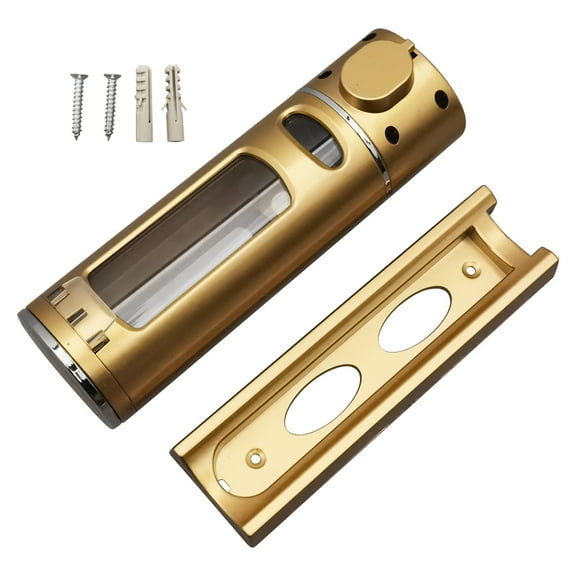 400ML Soap Dispenser Manual Pressing Type Wall-Mounted Single-Head ABS Golden