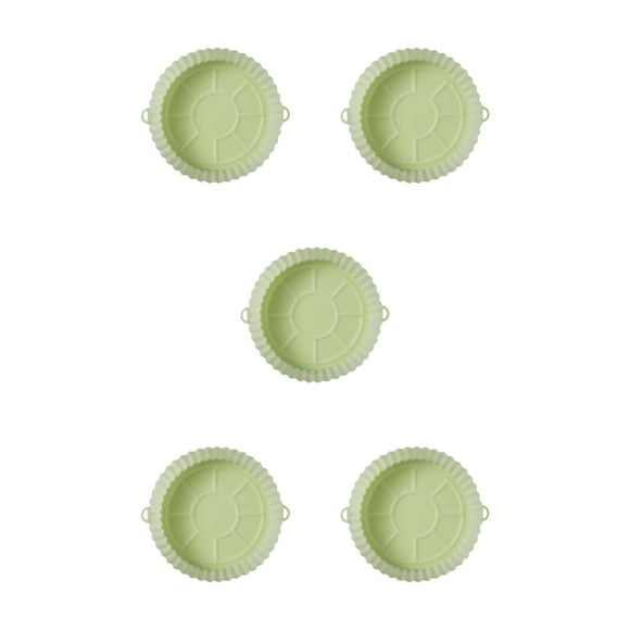 Inteprter Olla para freidora de aire, cesta para horno de cocina, patatas fritas de pollo frito, bandeja para hornear, forro de alfombrilla, Type8 NO8