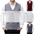 thumbnail image 3 of Riecok Mens Button Sweater Vest Sleeveless V Neck Cardigans Lightweight Solid Winter Tops with Pockets Dark Gray 2XL, 3 of 6