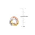 thumbnail image 2 of Gem & Harmony 10K Yellow Gold Love Knot Button Earrings for Women, 2 of 4