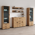 thumbnail image 2 of Soho 3 Modern Wall Unit Entertainment Center with 16 Color LED Lights, 2 of 5