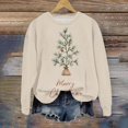 thumbnail image 4 of Enjoytime Christmas Women's Sweatshirts Crewneck Long Sleeve Pullover Tops Trendy Casual Xmas Graphic Sweatshirt, 4 of 7