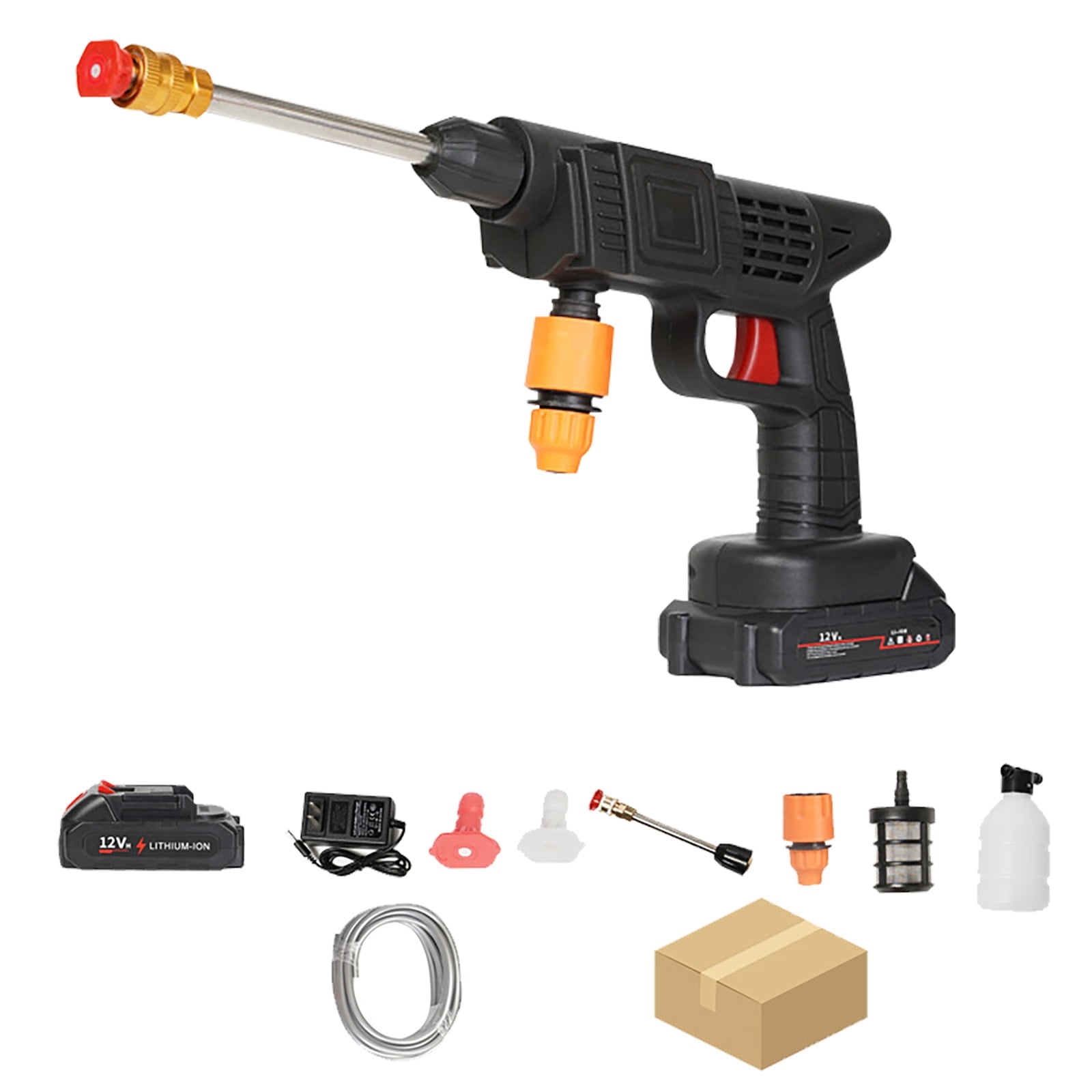 FengErXian Power Washer Hydrowasher Power Washer Hydro Washer Power Washer 6 In 1 High Pressure Wireless Car Washer Water