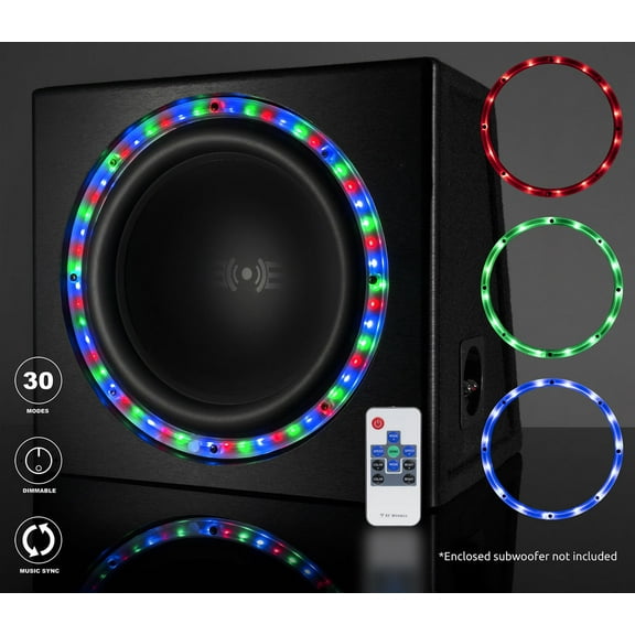 Belva LED Lights Subwoofers with Remote Control