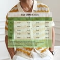 thumbnail image 3 of Men's Striped Crochet Knit Short-Sleeve Button-Up Shirt Breathable Fabric Summer Beach & Vacation Wear For Canadian Men,Yellow,XXXL, 3 of 6