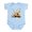 Sky Blue, variant on - 3D Music Notes Explosion Body Suit - Baby Light Bodysuit, Size Newborn - 24 Months