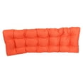 thumbnail image 2 of 55-inch by 19-inch Tufted Solid Outdoor Spun Polyester Loveseat Cushion Orange-Color, 2 of 3