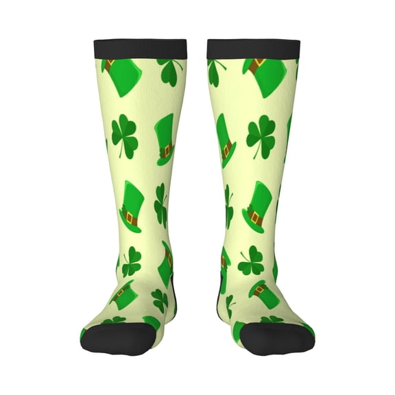 Fuzoiu St. Patrick's Day Print Adult Stockings,Crew Socks,Unisex Fashion Socks, Casual Sports Socks,Comfortable Crew Socks for Everyday Wear and Sports