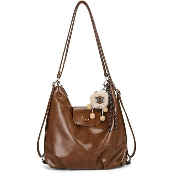 SPEKSEE Single Shoulder Tote Bag for Women Large Capacity Handbag with Zipper Closure Travel Backpack W/Adjustable Shoulder Strap fo