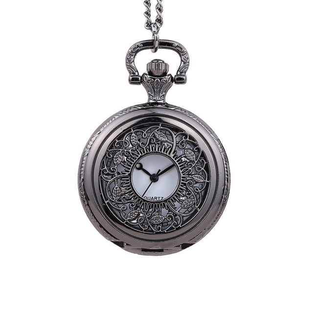 TIMIFIS Pocket Watch Personalized Pattern Steampunk Vintage Quartz Roman Numerals Pocket Watch - Summer Savings Clearance