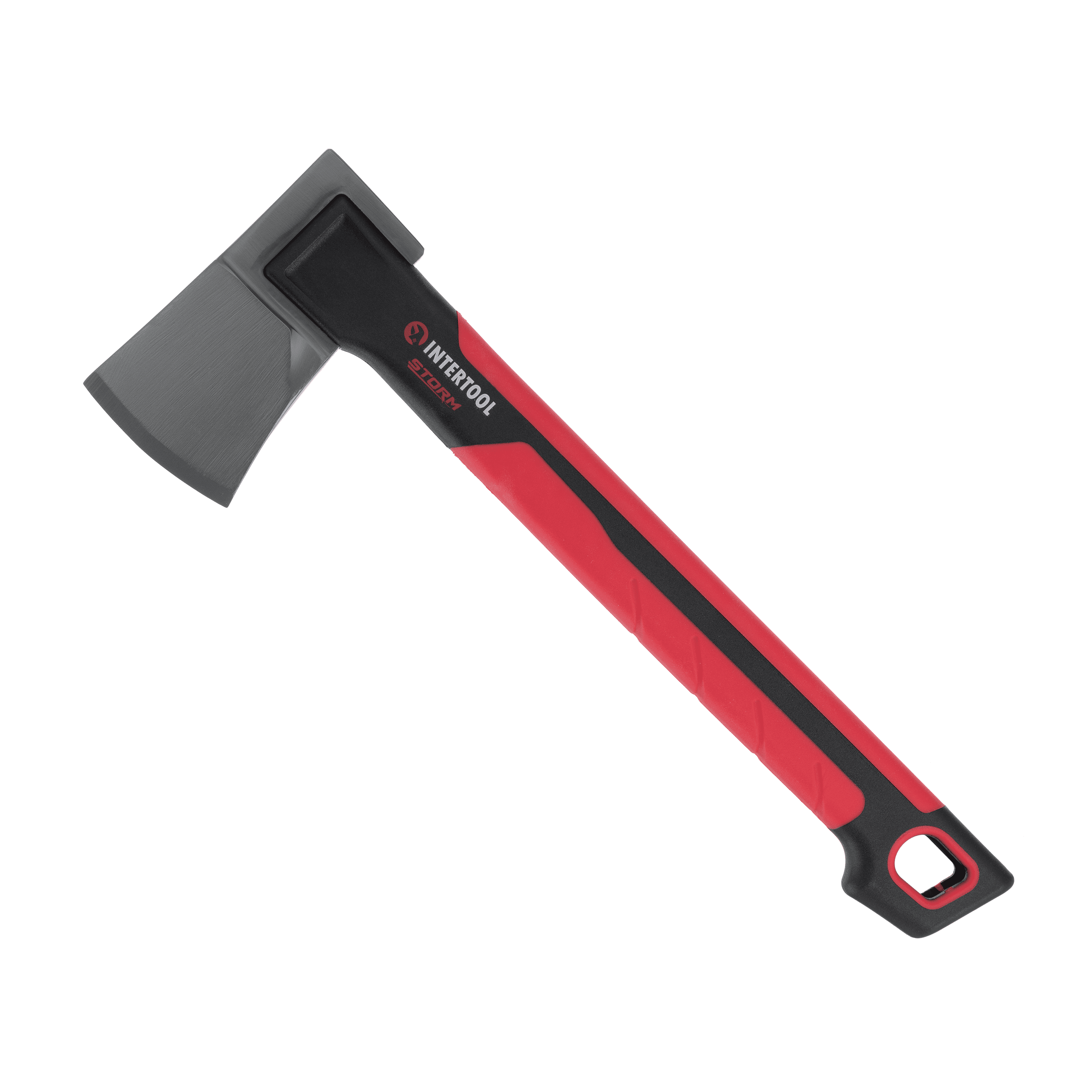 INTERTOOL Premium Hatchet, 14” Camp Axe for Wood Chopping with Shock Absorbing MAX Grip Handle HT08-0291