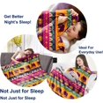 thumbnail image 5 of Bohemian Elephant Throw Blankets, Bohe Super Soft Fleece Cozy Blankets Couch Bed Decor, Warm Fuzzy Flannel Blanket for Adults Women 50x60 Inches, 5 of 6