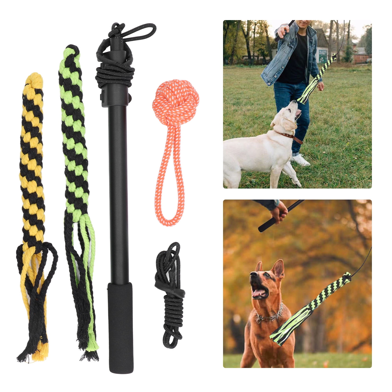 Long Flirt Pole, Training Flirt Pole Toy Retractable For Large Dogs
