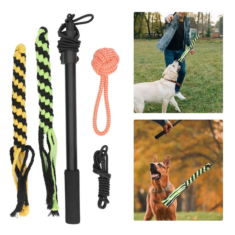  Flirt Pole for Dogs - Extendable Dog Flirt Pole with