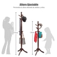 thumbnail image 3 of Costway Perchero con 9 Ganchos Soporte para Abrigos con Base de Tres Patas y Altura Ajustable Hasta 175cm, 3 of 10