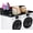 Black, variant on 2-Tier Washer Dryer Countertop with 2.75" H Edge Rails, 54" W x 27.55" D Laundry Countertop for Folding Clothes, Washer and Dryer Topper with Non-Slip Pad (Walnut)