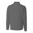 thumbnail image 3 of Men's Cutter & Buck  Gray Salt Lake Bees Big & Tall Traverse Stretch Quarter-Zip Top, 3 of 3