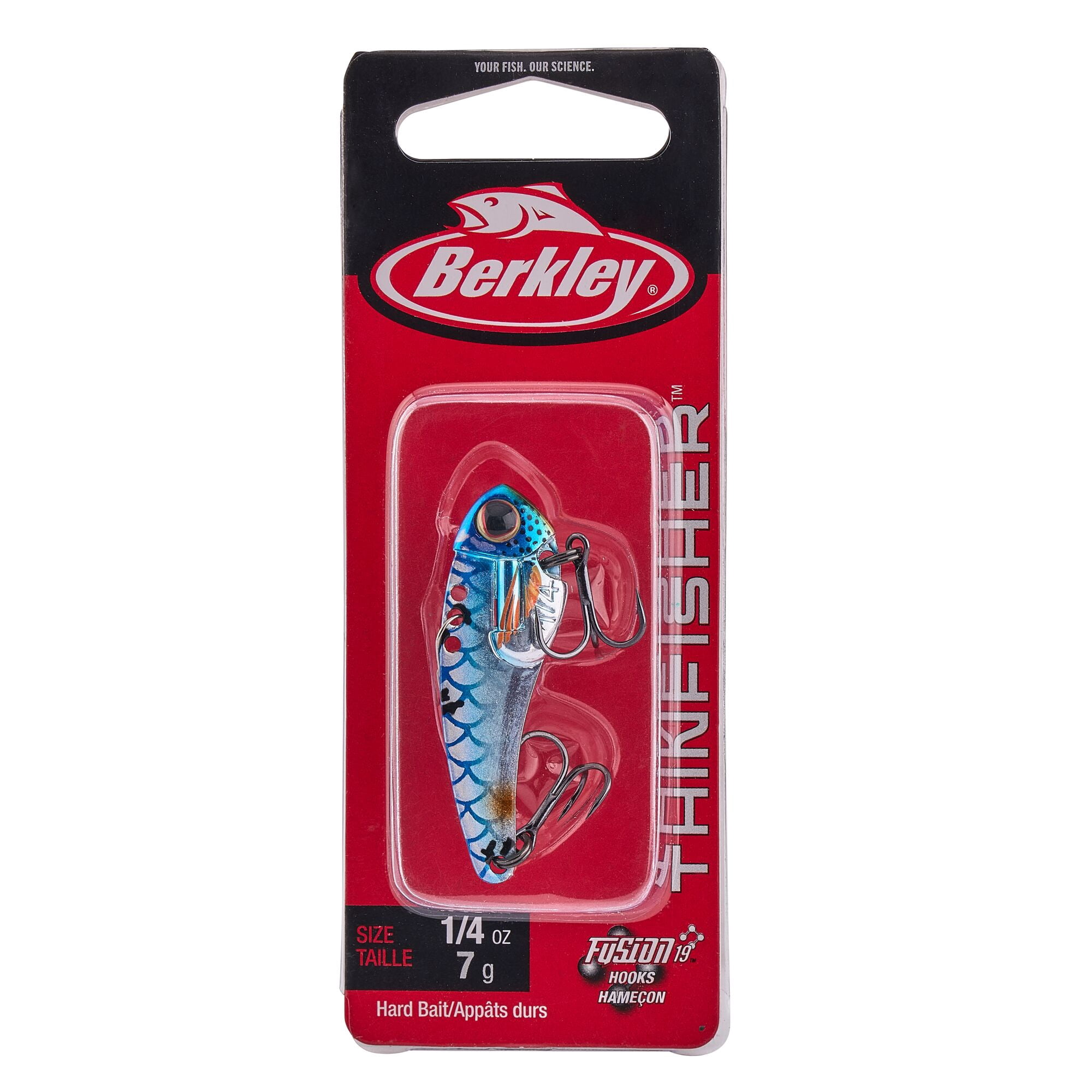 Berkley ThinFisher™, 1.75 in, Blade Baits, Blue Silver (1 Count)