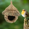 thumbnail image 3 of OFFIGAM Hummingbird Grass Nest with Protective Shelter for Garden Hanging Decor - 1 Set for Outdoor Bird Habitat, 3 of 8