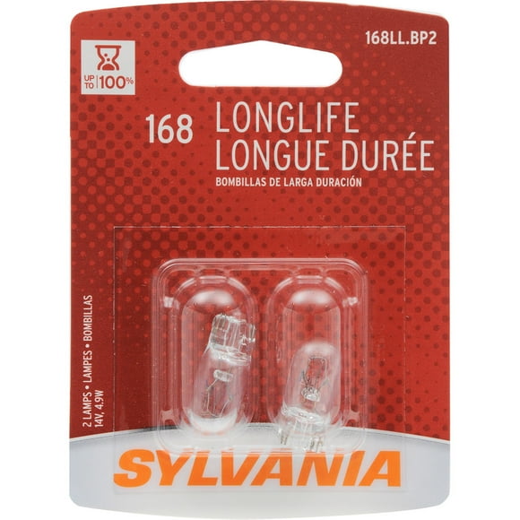 Sylvania 168LL Long Life Bulb - Pair