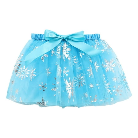 

Skirts For Girls Kids Girls Holiday Party Ballet Skirts Party Star Sequin Dance Skirt Skirt With Shorts Underneath(Size:4-6 Years)