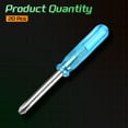 thumbnail image 3 of Uxcell 20pcs PH1 Mini Destornillador Phillips #1 1.8" Longitud Destornilladores 1" Acero al Carbono con Mango Ergonómico para Reparaciones DIY, Azul, 3 of 7