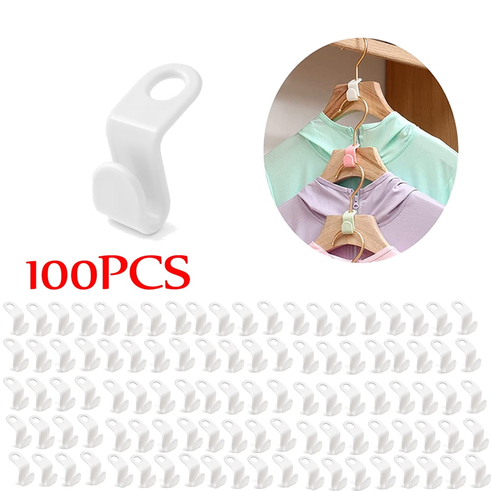 Clothes Hanger Connector Hooks Space Saving Hanger Extender Hooks for