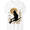 white, variant on Women's Vintage Black Cat Moon Graphic T-Shirt Floral Night Sky Casual Crew Neck Short Sleeve Tee