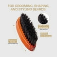 thumbnail image 3 of RED by Kiss Beard Brush with 100% Natural Boar Bristles for Men, Premium Wooden Brush, Beards Mustaches Grooming Shaving Comb, Tame and Soften Facial Hair (POCKET), 3 of 6