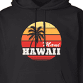 thumbnail image 3 of Inktastic Maui Hawaii Retro Sunset Adult Hoodie Sweatshirt, 3 of 4