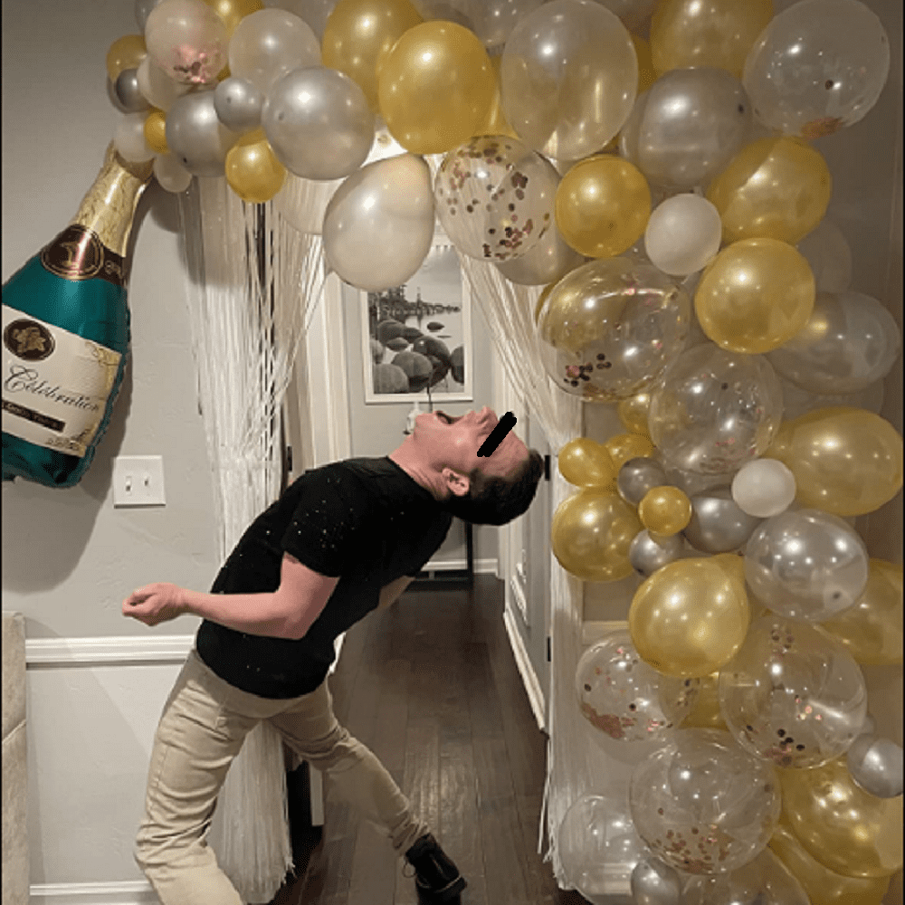 40 Pcs Champagne Bottle Latex Confetti Balloons Garland Party Xmas Decoration 