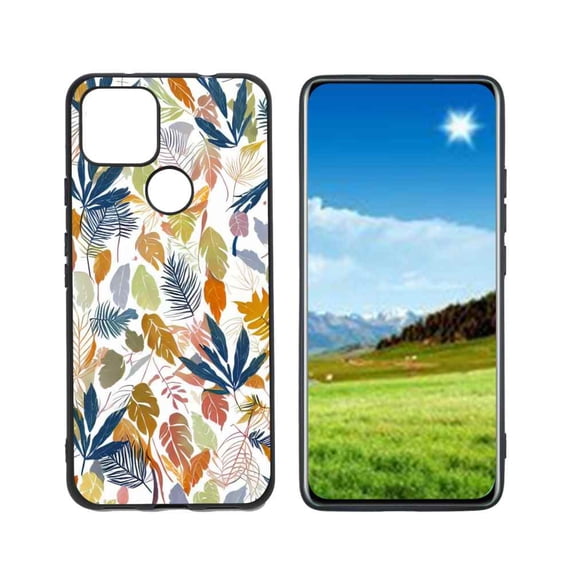 Leaves-165 Phone Case, Degined for Google Pixel 5A 5G Case Men Women, Flexible Silicone Shockproof Case for Google Pixel 5A 5G