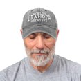 thumbnail image 5 of DALIX Worlds Greatest Grandpa Hat Vintage Cap Gift Washed Cotton in Washed Denim Black, 5 of 6