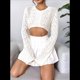 thumbnail image 5 of Suéter de Punto para Mujer, Cuello Redondo, , Ajustado, Corto, Sin Cuello, Acampanada S, 5 of 10