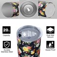 thumbnail image 4 of Pioneer Flower Floral Print Pattern 20oz Skinny Tumbler with Straw & Lid, Double Wall Vacuum Insulated Cup, Leak-Proof, Cup Holder Friendly, Hot 6H Cold 12H, 4 of 6