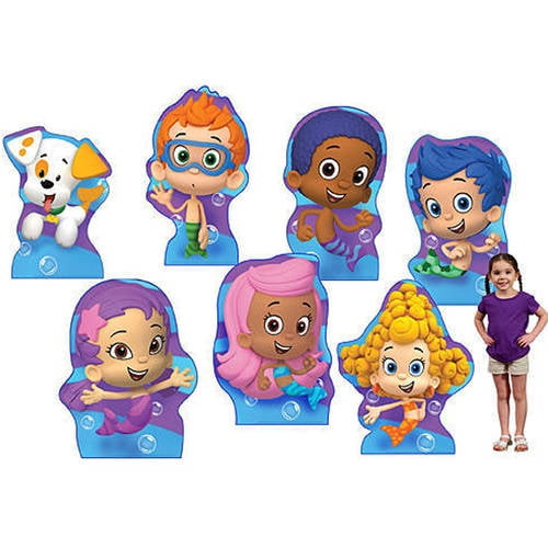 Bubble Guppies Cardboard Stand Ups Set Of 7 3 5ft Walmart Com