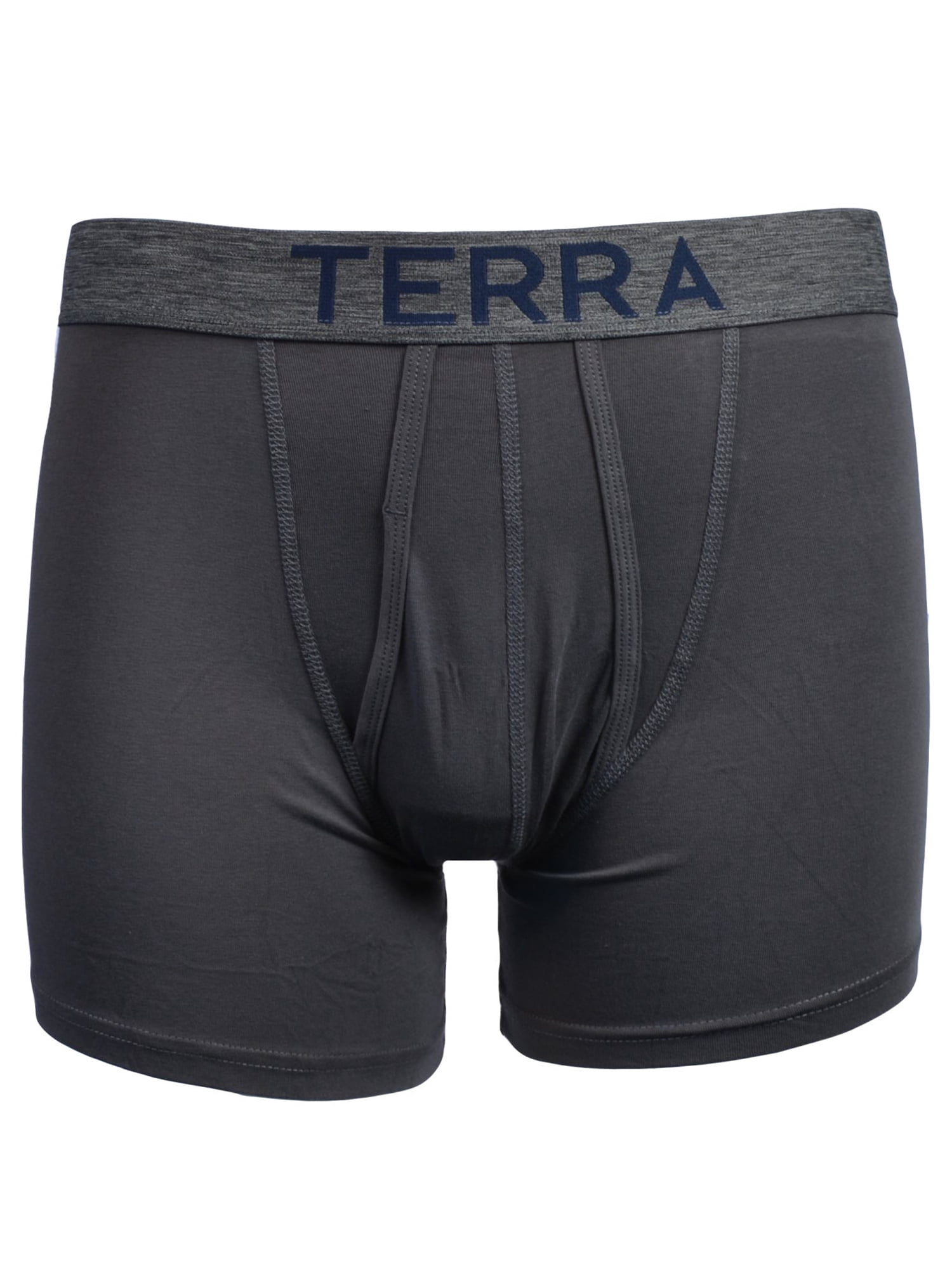Men's Boxer Briefs Assorted Mens Underwear with Cotton Classic Stretch , 3-Pack by Terra
