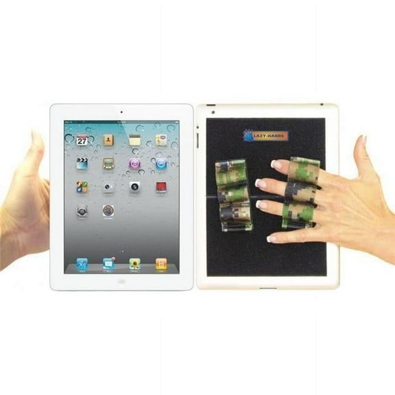 LAZY-HANDS 201338 Heavy-Duty 3-Loop X2 Grips for Tablets - Extra Large, Camouflage