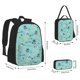 thumbnail image 2 of Disketp Hawaiian Style Mochila Estampada de Gran Capacidad con Lonchera y Estuche, Set de 3 Piezas para Estudiantes, 2 of 7