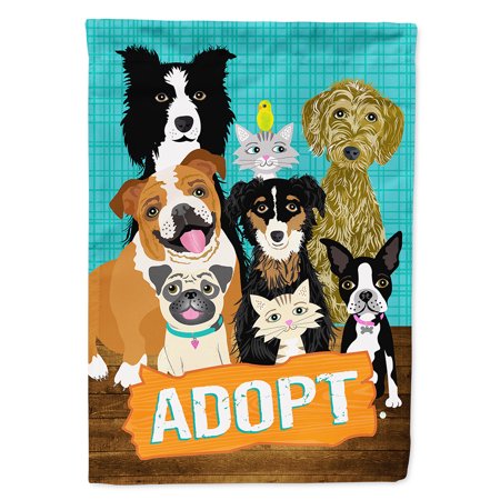 Carolines Treasures VHA3007GF Adopt Pets Adoption Flag Garden Size