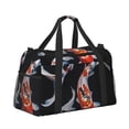 thumbnail image 2 of Balery Tricolor Koi Fish Trio Bolsa de Gimnasio para Mujeres, Bolsa de Viaje con Bolsillo Húmedo, Bolsa de Fin de Semana para Mujeres, Bolsa de Viaje Resistente al Agua, 2 of 7