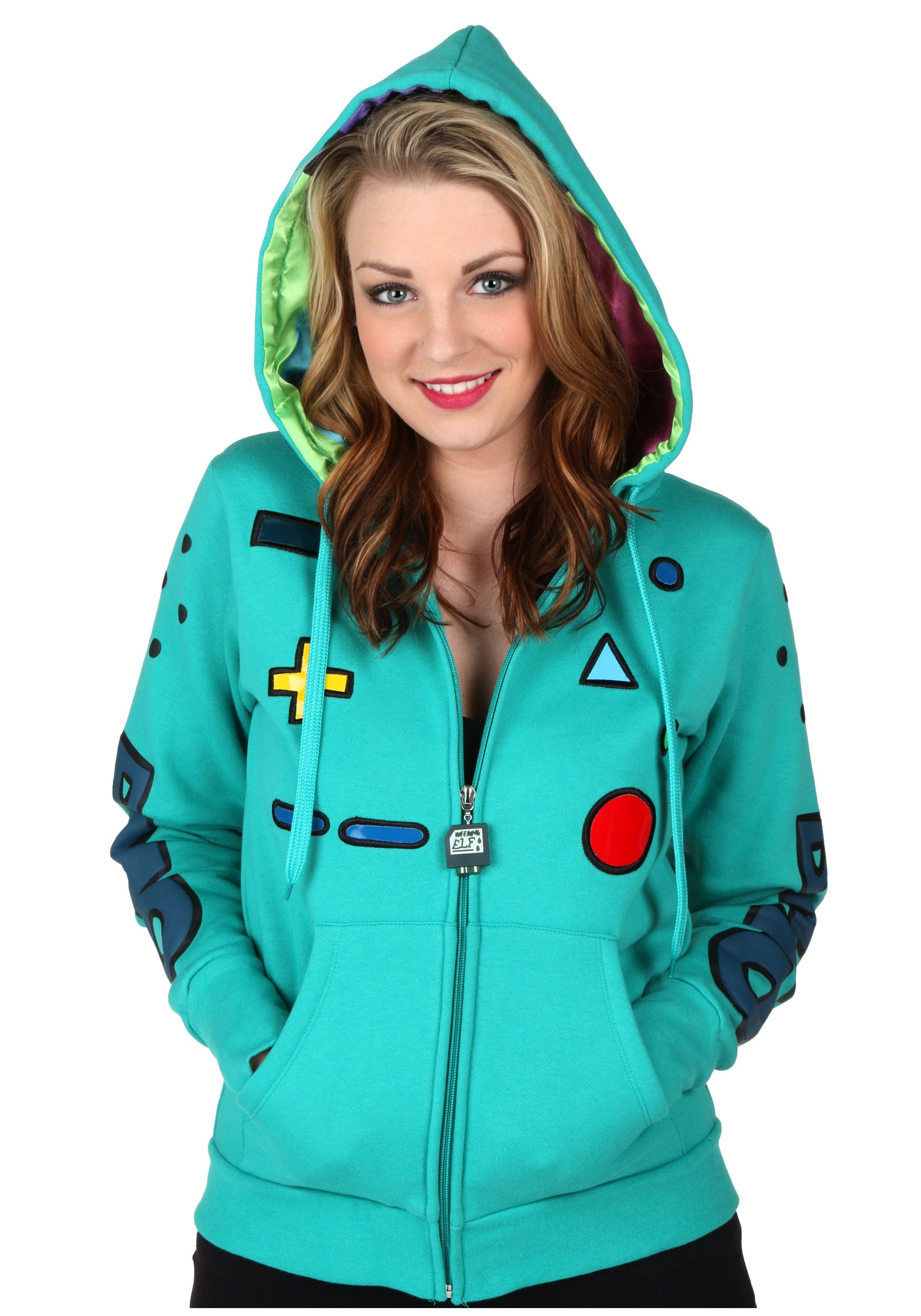 Woman hoodies Adventure Time Galaxy Printed Pullover Pocket hoodies S-3XL 