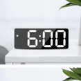thumbnail image 2 of DEBGFS Digital Alarm Clock LED Clock Non Ticking Charging Cable/Battery Powered Alarm Clock for Home Bedroom Decor,blackshell, 2 of 4