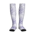 thumbnail image 3 of Compression Socks for Women and Men - Lilac Flowers Abstract Compression Socks Circulation for Workout, 3 of 8