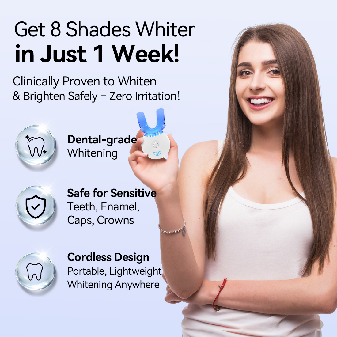 JTF Teeth Whitening Kit with LED Light photo 4