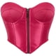thumbnail image 1 of Faja moldeadora de cintura para mujer, color liso, con cremallera frontal, tubo superior, forma de anillo de acero, tirantes de corsé, camiseta sin mangas, faja de poliéster para mujer, 1 of 8
