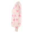 thumbnail image 3 of Chandail en Molleton Cœur! Fadeal Sweat à Capuche Tricoté Col Rond Amour pour Femmes Hiver Printemps Saint-Valentin Blanc S, 3 of 3
