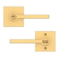 thumbnail image 7 of Baldwin Entry Lifetime Satin Brass Right Hand Square Door Lever with Contemporary Square Rose, 7 of 7